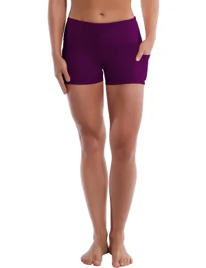2.5" Side Pockets Jogging Shorts plum_Jogging