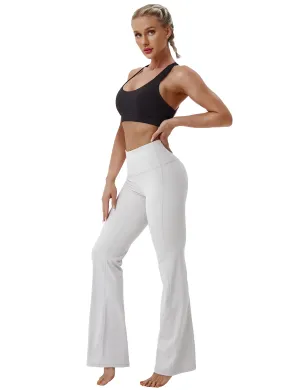 29" 31" 33" 35" 37" High Waist Bootcut Leggings Lightgray_Jogging