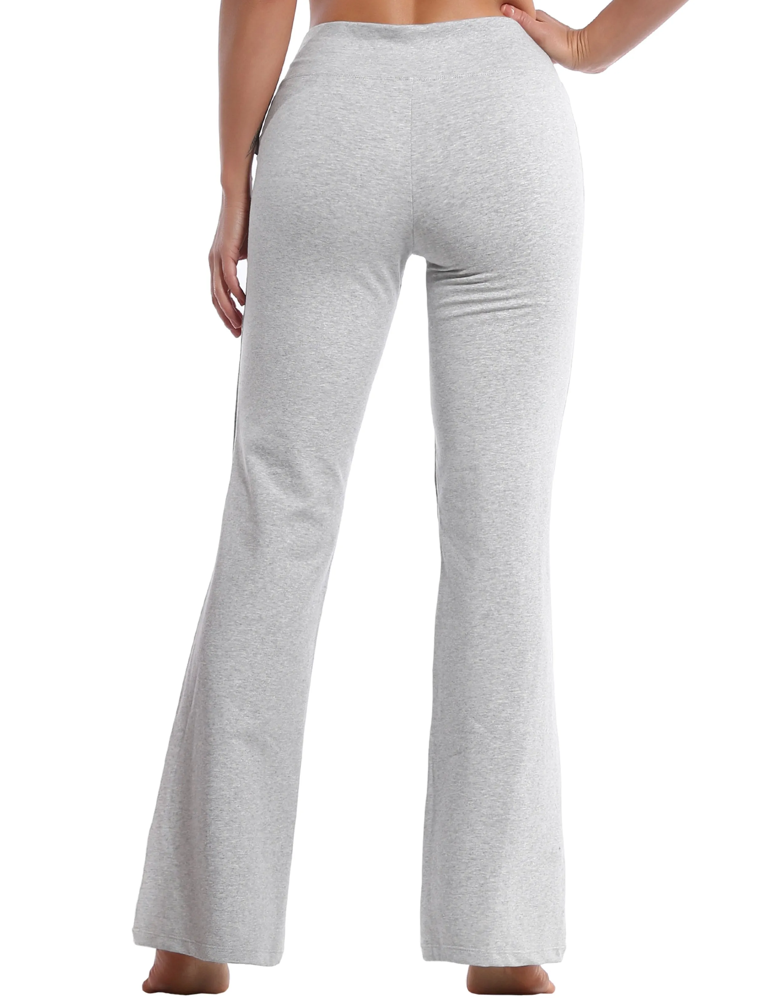 29" 31" 33" 35" Cotton Bootcut Leggings heathergray ins_Jogging