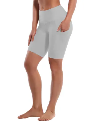 8" Side Pockets Jogging Shorts lightgray_Jogging