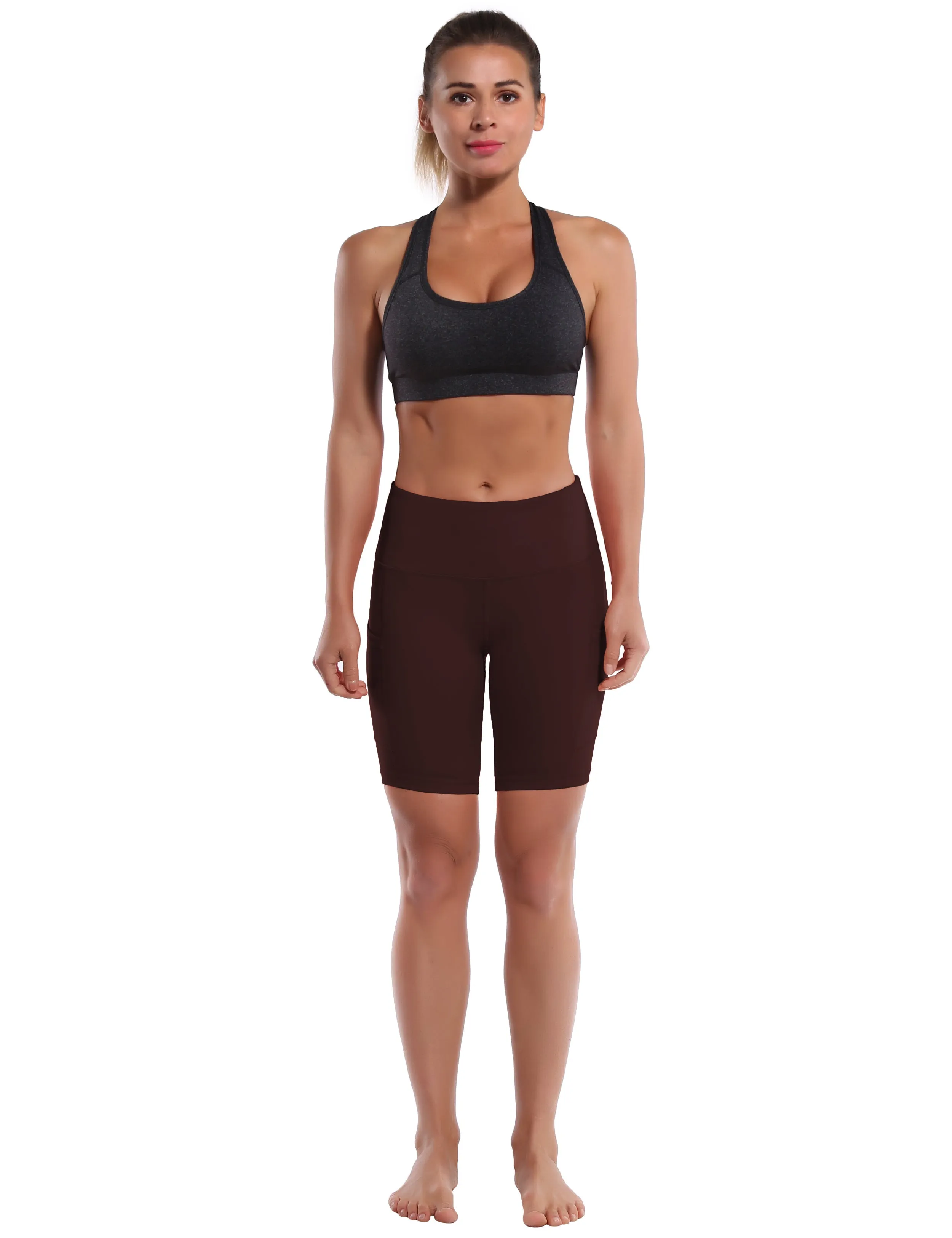 8" Side Pockets Jogging Shorts mahoganymaroon_Jogging