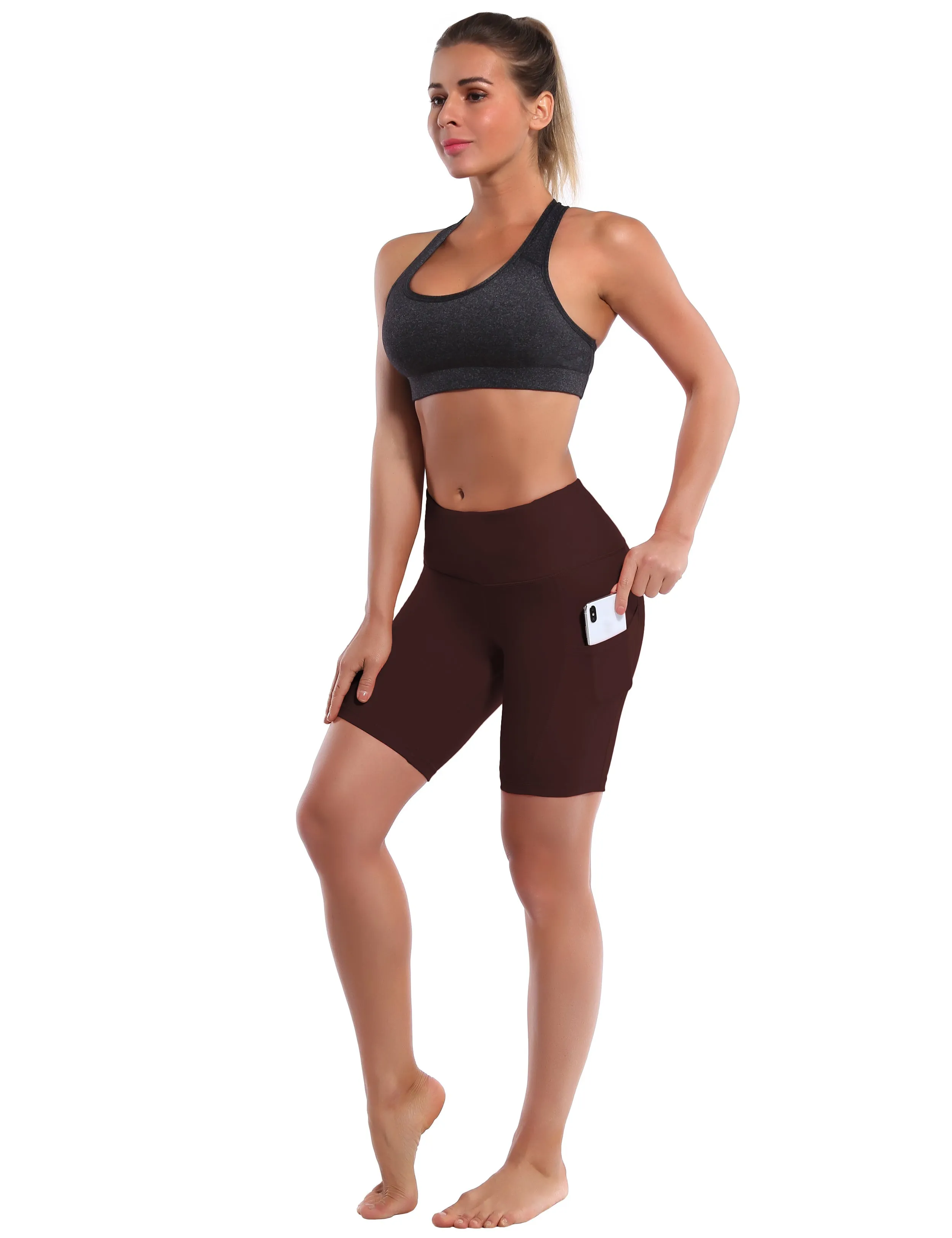 8" Side Pockets Jogging Shorts mahoganymaroon_Jogging