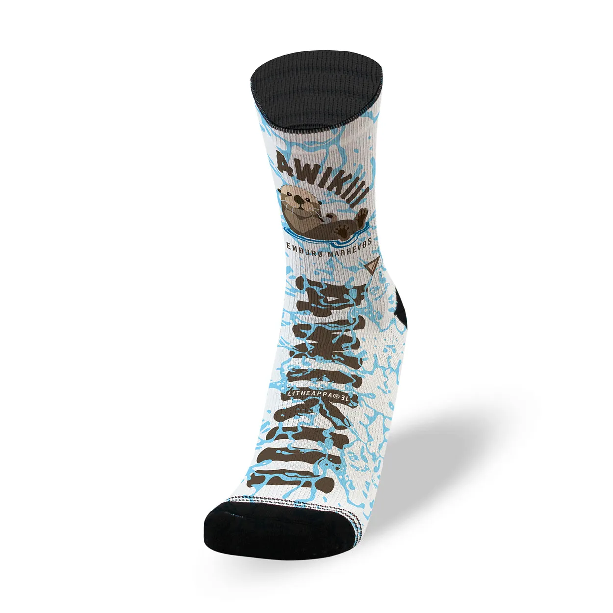 AWIKIII · ENDURO MADHEADS  | WHITE ENDURANCE SOCKS