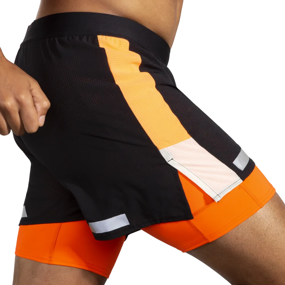 BROOKS - Men's Run Visible 5" 2-in-1 Shorts 2.0