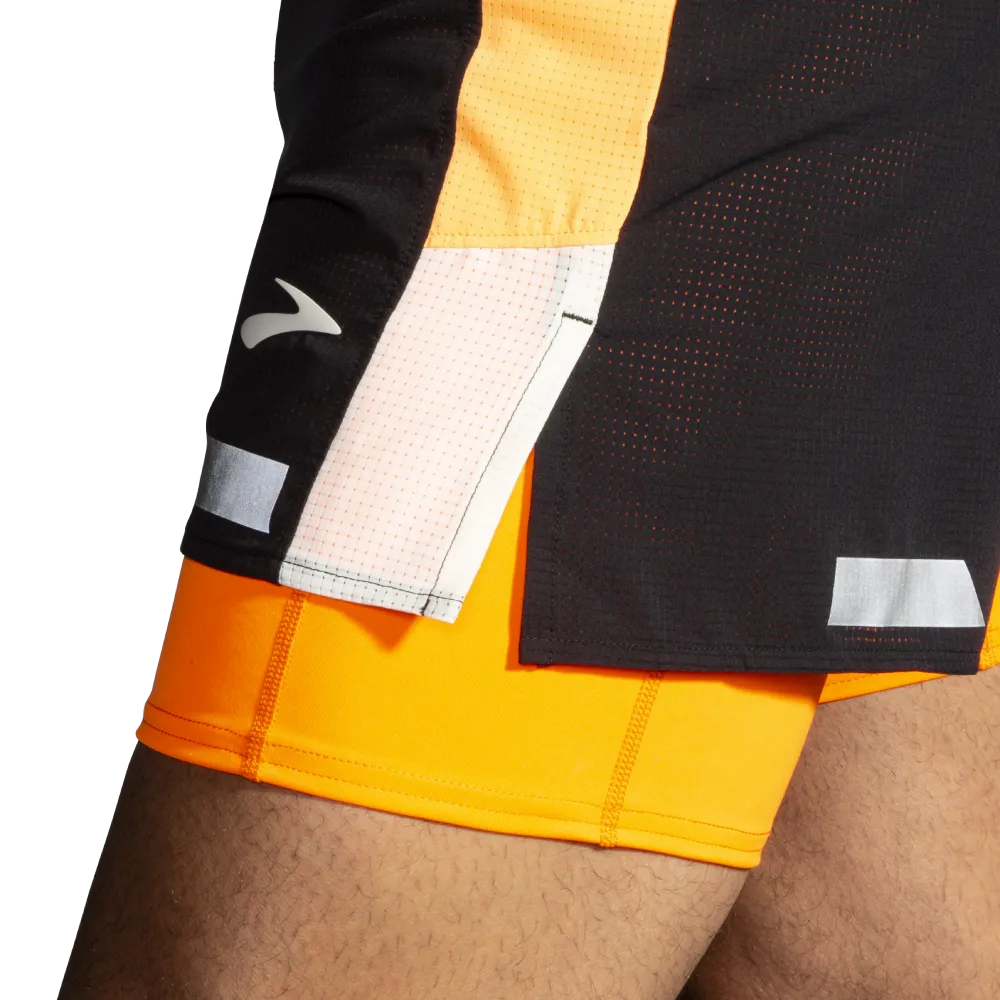 BROOKS - Men's Run Visible 5" 2-in-1 Shorts 2.0