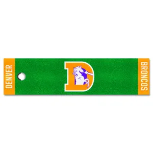 Denver Broncos Putting Green Mat - 1.5ft. x 6ft., NFL Vintage