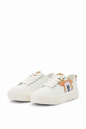 Desigual Street Mickey Mouse Cork Detail Sneaker 23SSKP10