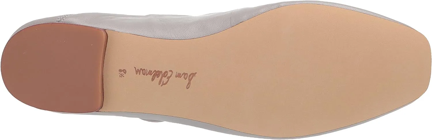 Sam Edelman Michaela Pebble Grey Mary Jane Buckled Ankle Strap Pointed Toe Flats