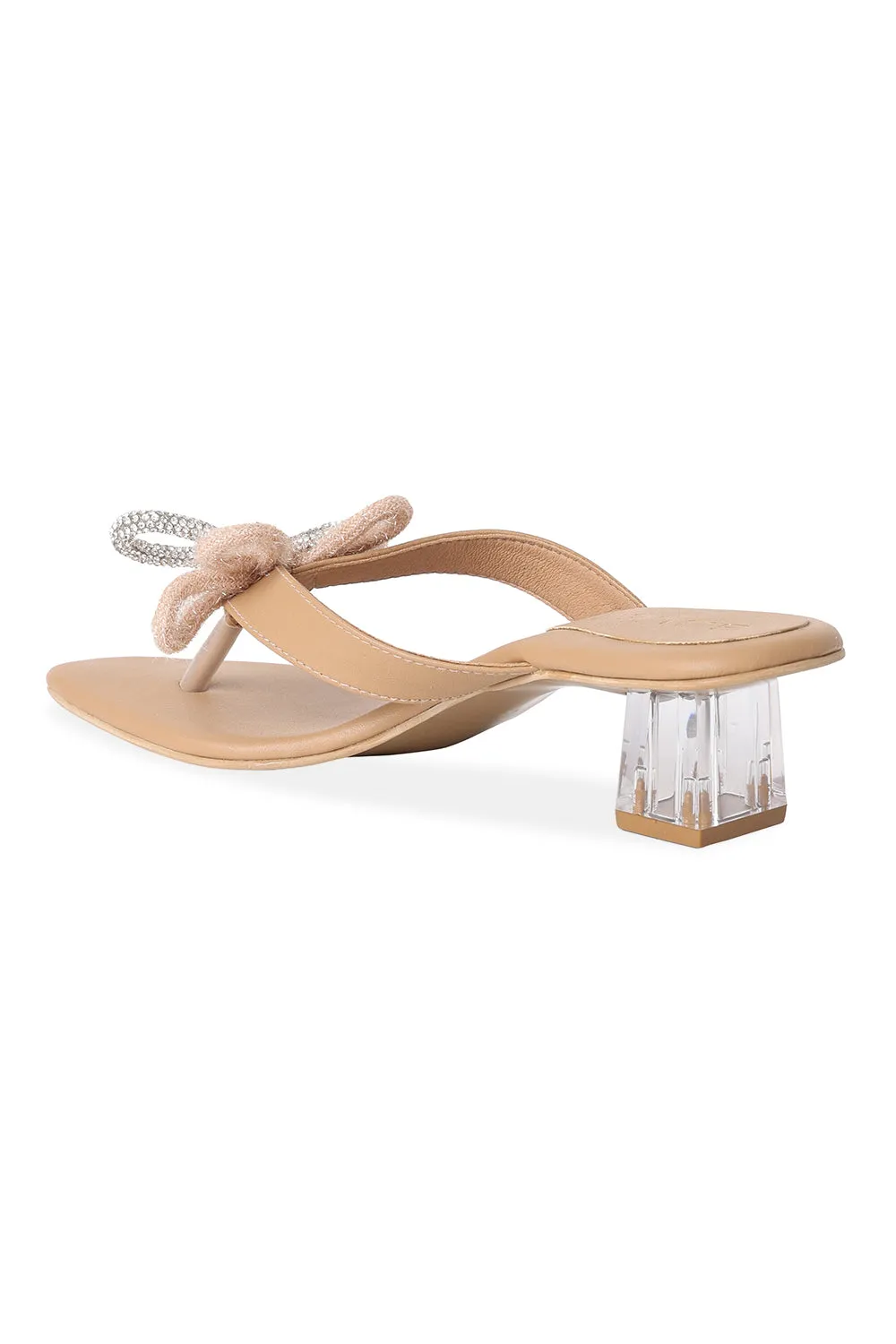 SOLES Crystal Bow-Tie Heels