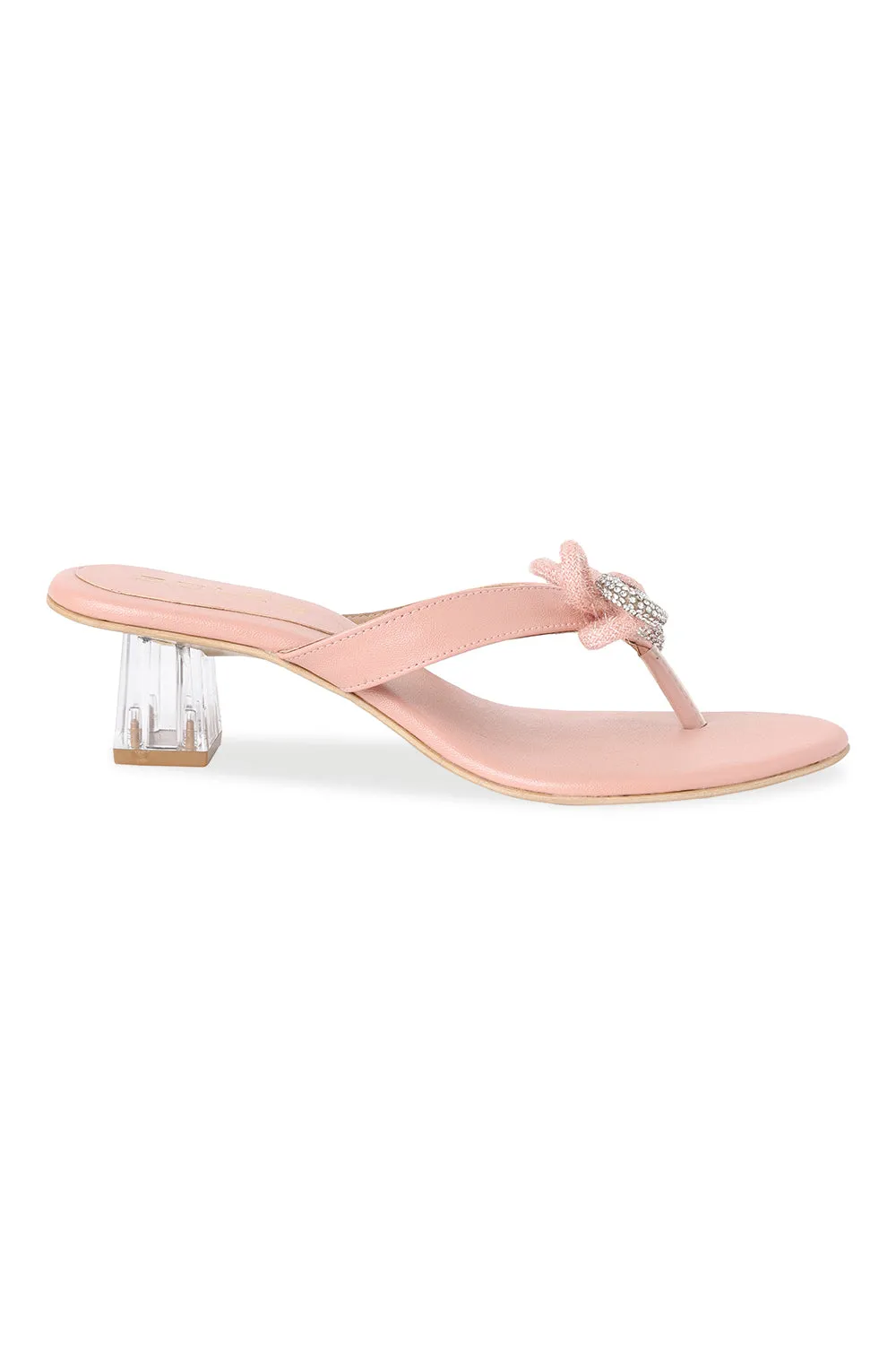 SOLES Crystal Bow-Tie Heels