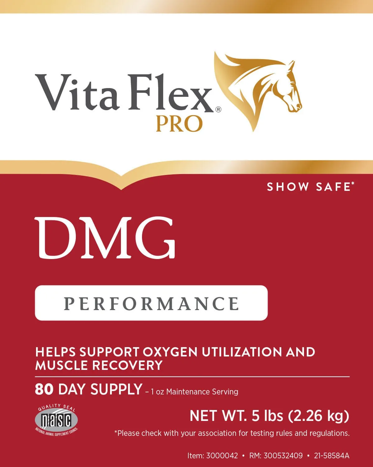 Vita Flex DMG 1500 Horse Supplement, 80 Day Supply