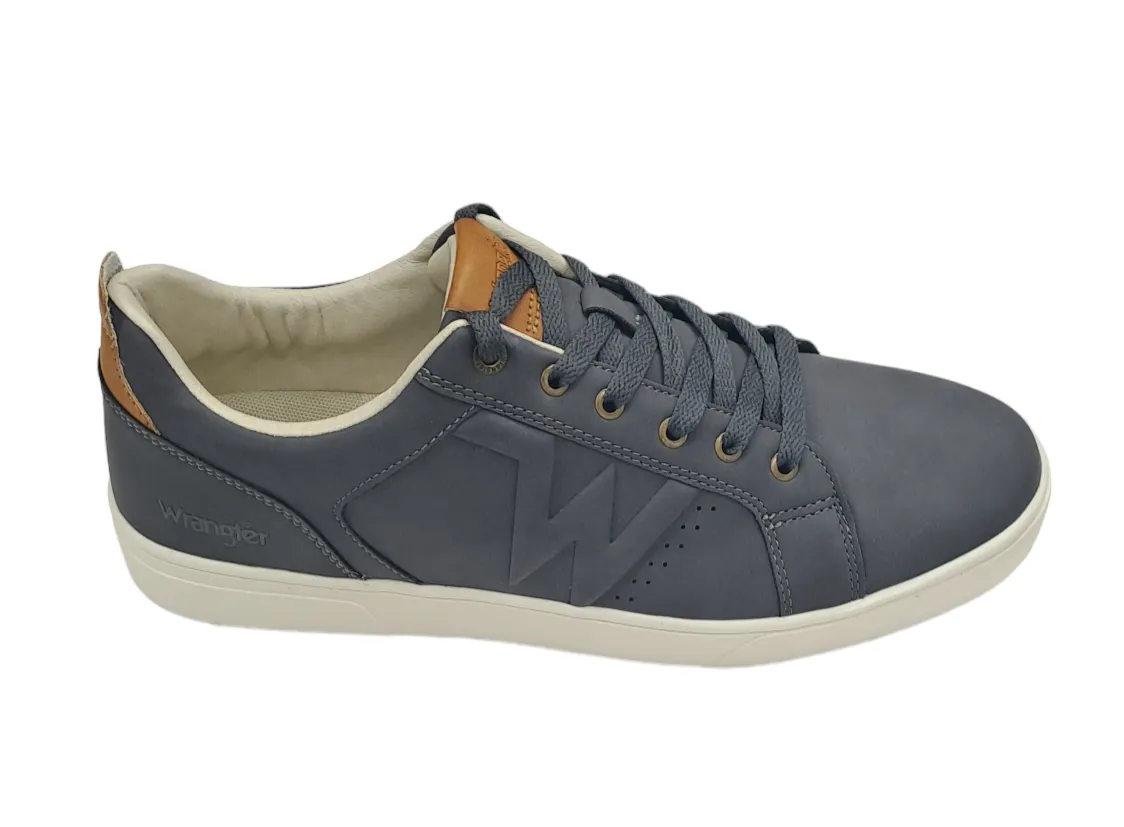Wrangler Reno Men Low Casual Trainer - Dark Denim